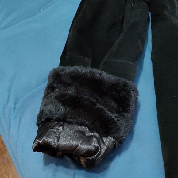 Sonoma Black Faux Fur Lined Leather Jacket - Picture 5 of 11